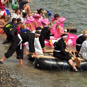 newlyn  raft  race.