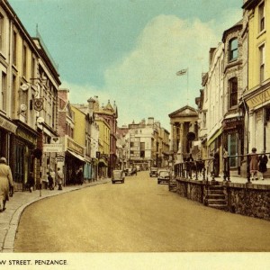 Market Jew Street - Old undated postcard.